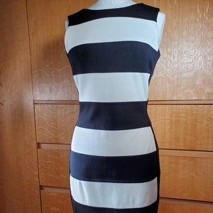 Black & White 3/4 Fitted Dress